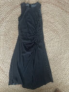 Madewell Black Polka Dot Midi Dress